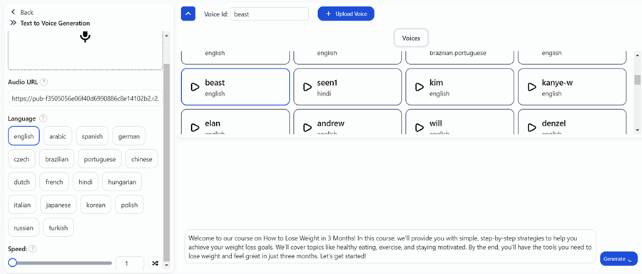 Scripti Audio Generation using AudioGen