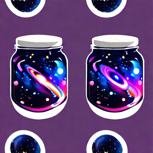  galaxy in a glass jar