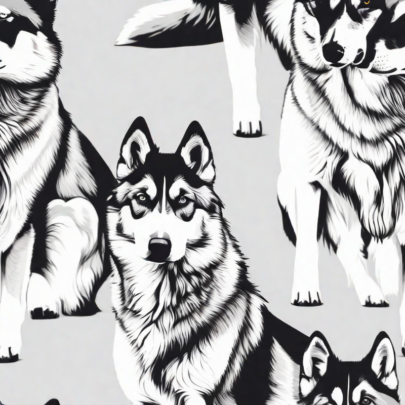  Create a (((single))), ((clean)), black vector on white background, logo, no color, low detail, and (((black and white))) sketch, flat vector of (((husky dog))), ((( with plain white background))), basic isolated, ((sketch art)), binary colors, Scalable Vector Graphic, sketch, flat graphic hyperrealistic, full body, detailed clothing, highly detailed, cinematic lighting, stunningly beautiful, intricate, sharp focus, f/1. 8, 85mm, (centered image composition), (professionally color graded), ((bright soft diffused light)), volumetric fog, trending on instagram, trending on tumblr, HDR 4K, 8K