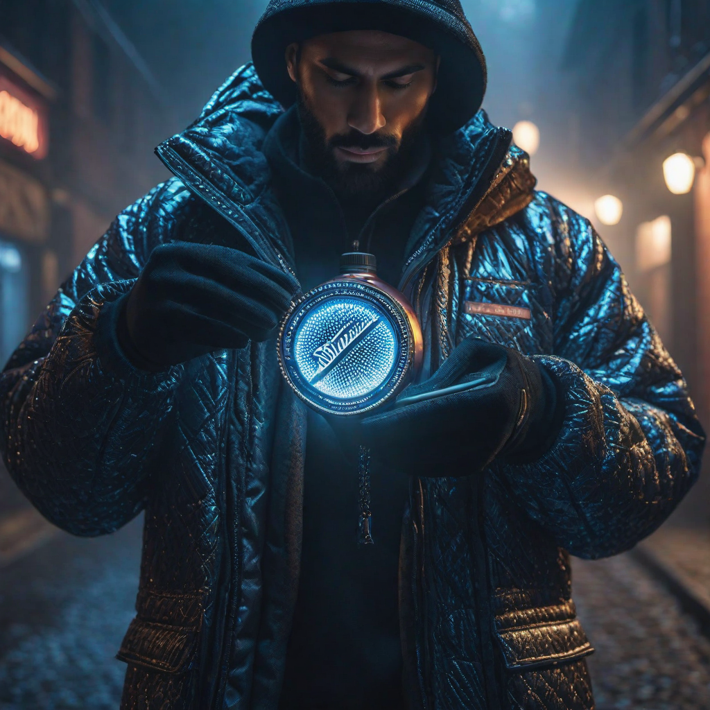  image of a person holding the product hyperrealistic, full body, detailed clothing, highly detailed, cinematic lighting, stunningly beautiful, intricate, sharp focus, f/1. 8, 85mm, (centered image composition), (professionally color graded), ((bright soft diffused light)), volumetric fog, trending on instagram, trending on tumblr, HDR 4K, 8K
