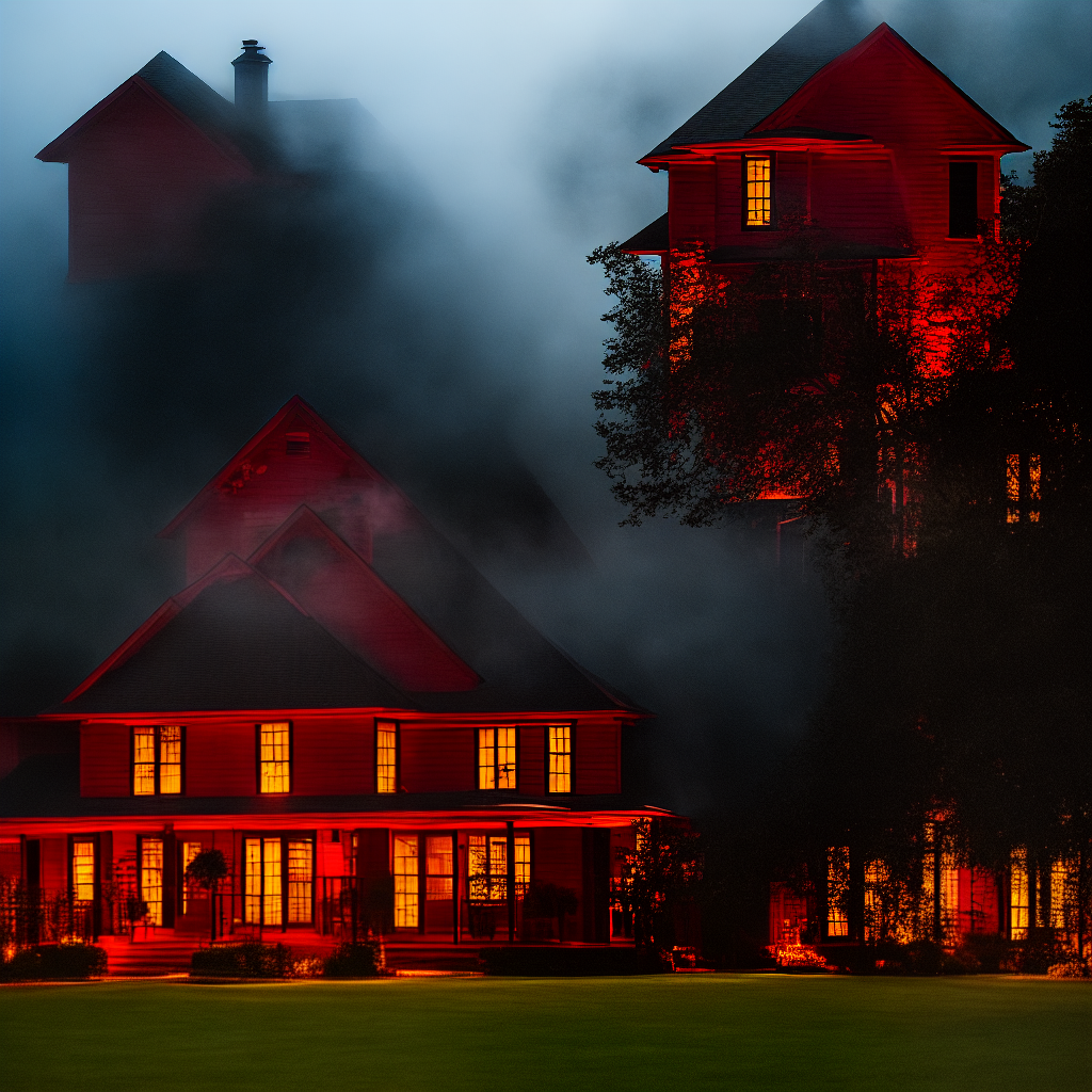  _ red house hyperrealistic, full body, detailed clothing, highly detailed, cinematic lighting, stunningly beautiful, intricate, sharp focus, f/1. 8, 85mm, (centered image composition), (professionally color graded), ((bright soft diffused light)), volumetric fog, trending on instagram, trending on tumblr, HDR 4K, 8K