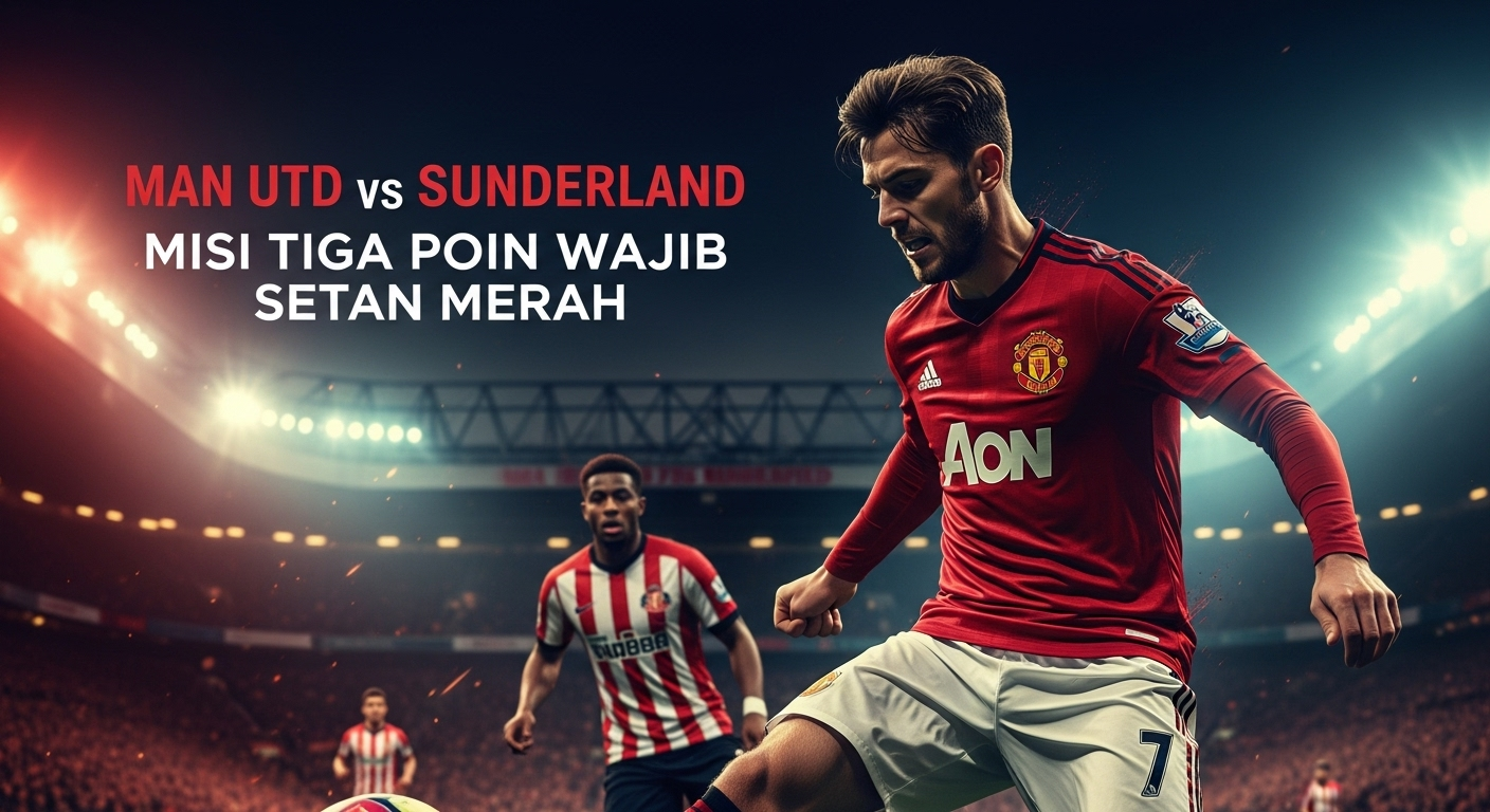 Man Utd vs Sunderland: Misi Tiga Poin Wajib Setan Merah