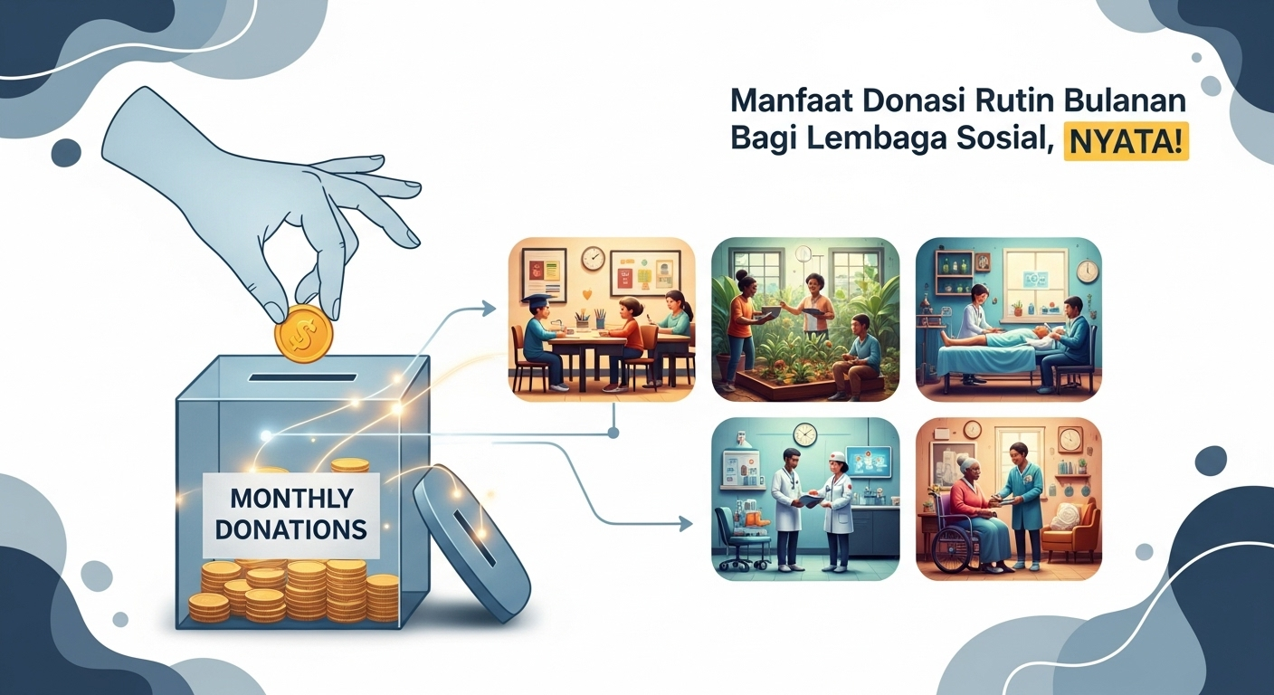 Manfaat donasi rutin bulanan bagi lembaga sosial, nyata!