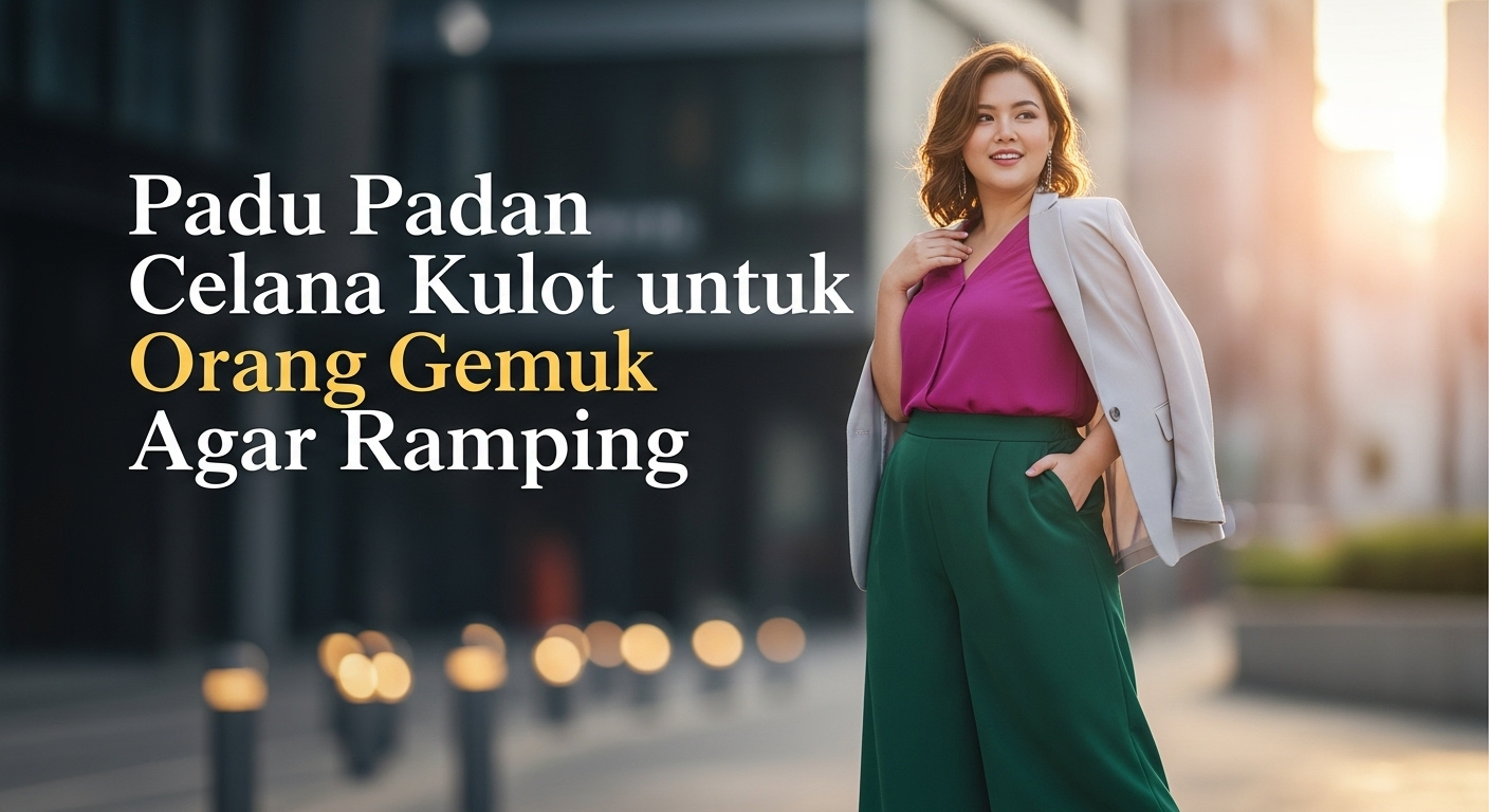 Padu Padan Celana Kulot untuk Orang Gemuk Agar Ramping