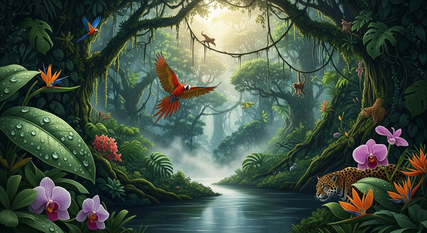 Exploring the Characteristics of a Rainforest Habitat