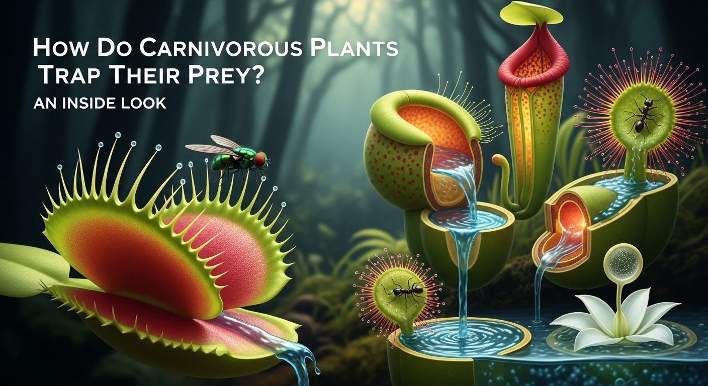 How Do Carnivorous Plants Trap Their Prey? An Inside Look