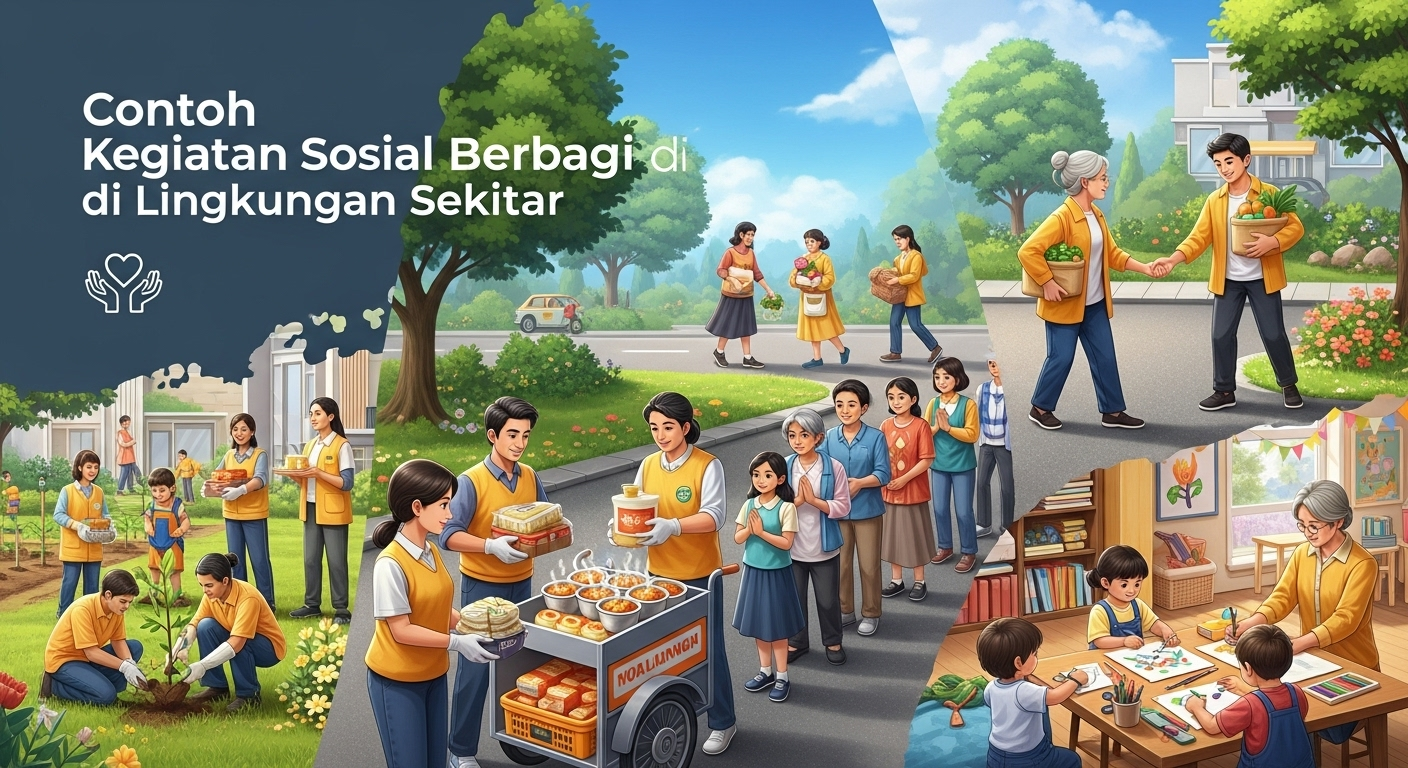Contoh Kegiatan Sosial Berbagi di Lingkungan Sekitar