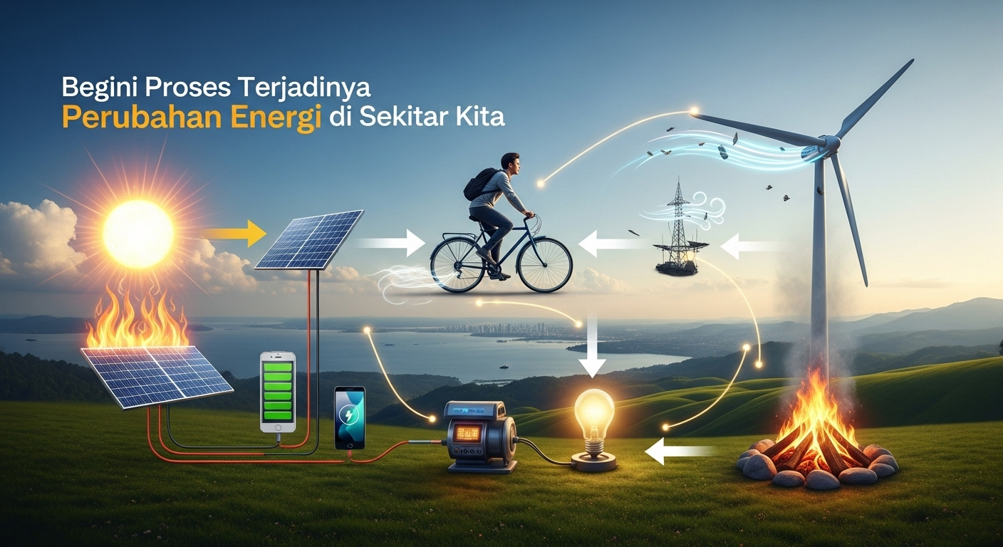 Begini Proses Terjadinya Perubahan Energi di Sekitar Kita
