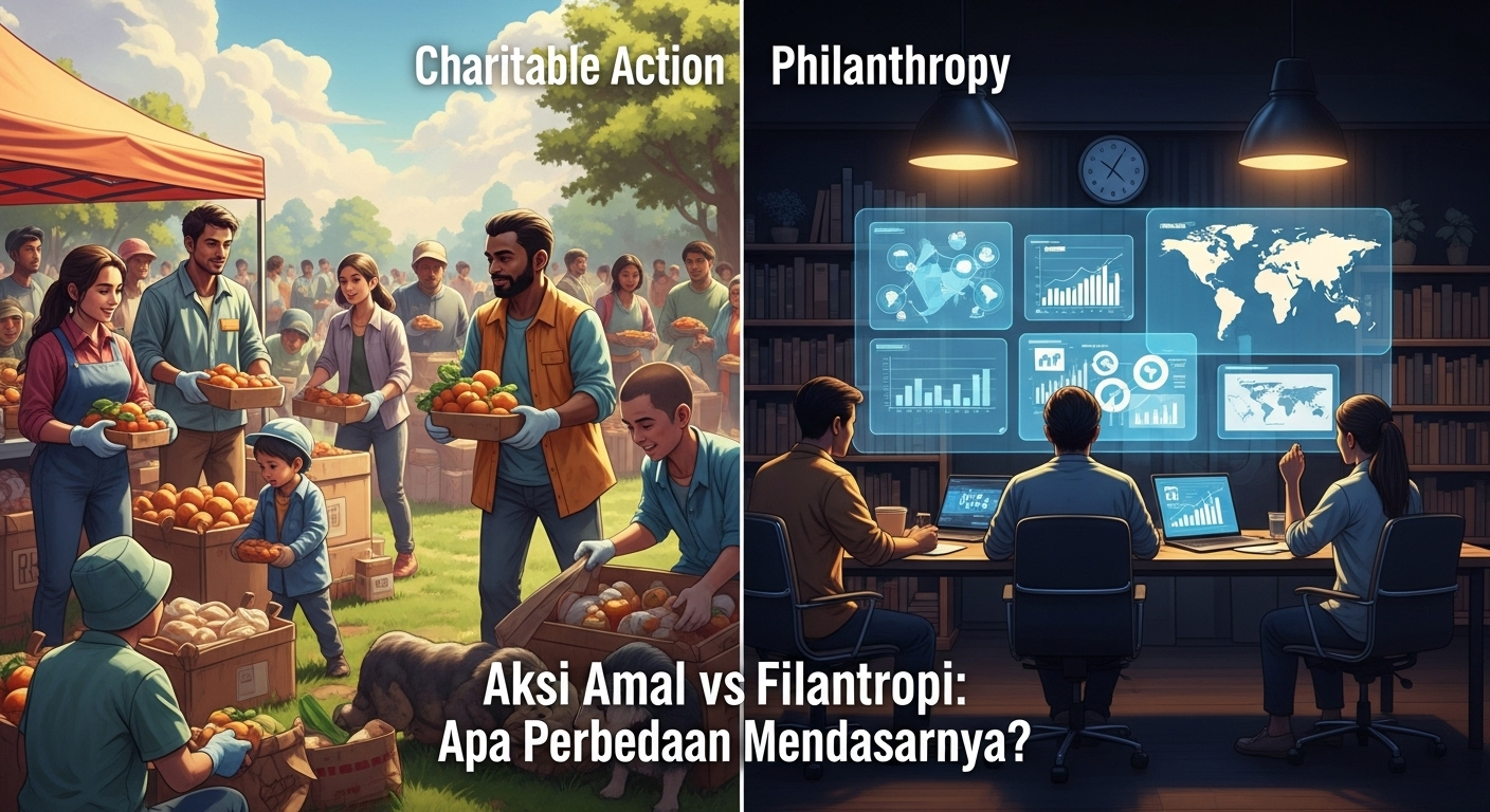 Aksi Amal vs Filantropi: Apa Perbedaan Mendasarnya?