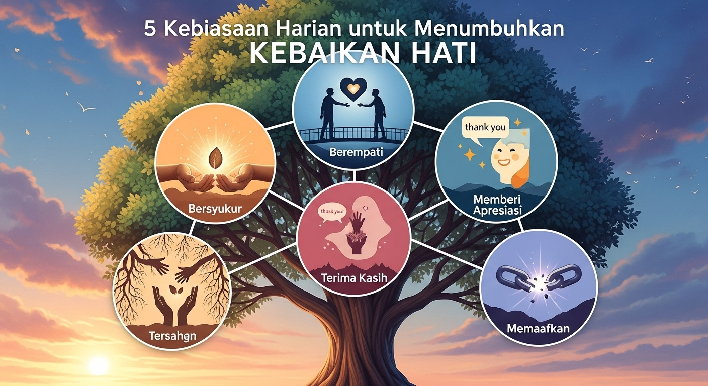 5 Kebiasaan Harian untuk Menumbuhkan Kebaikan Hati