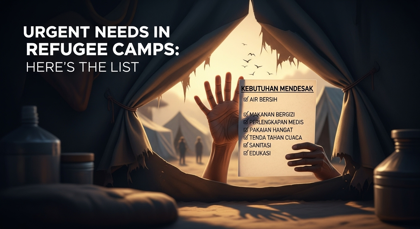 Kebutuhan Mendesak di Kamp Pengungsian: Ini Daftarnya