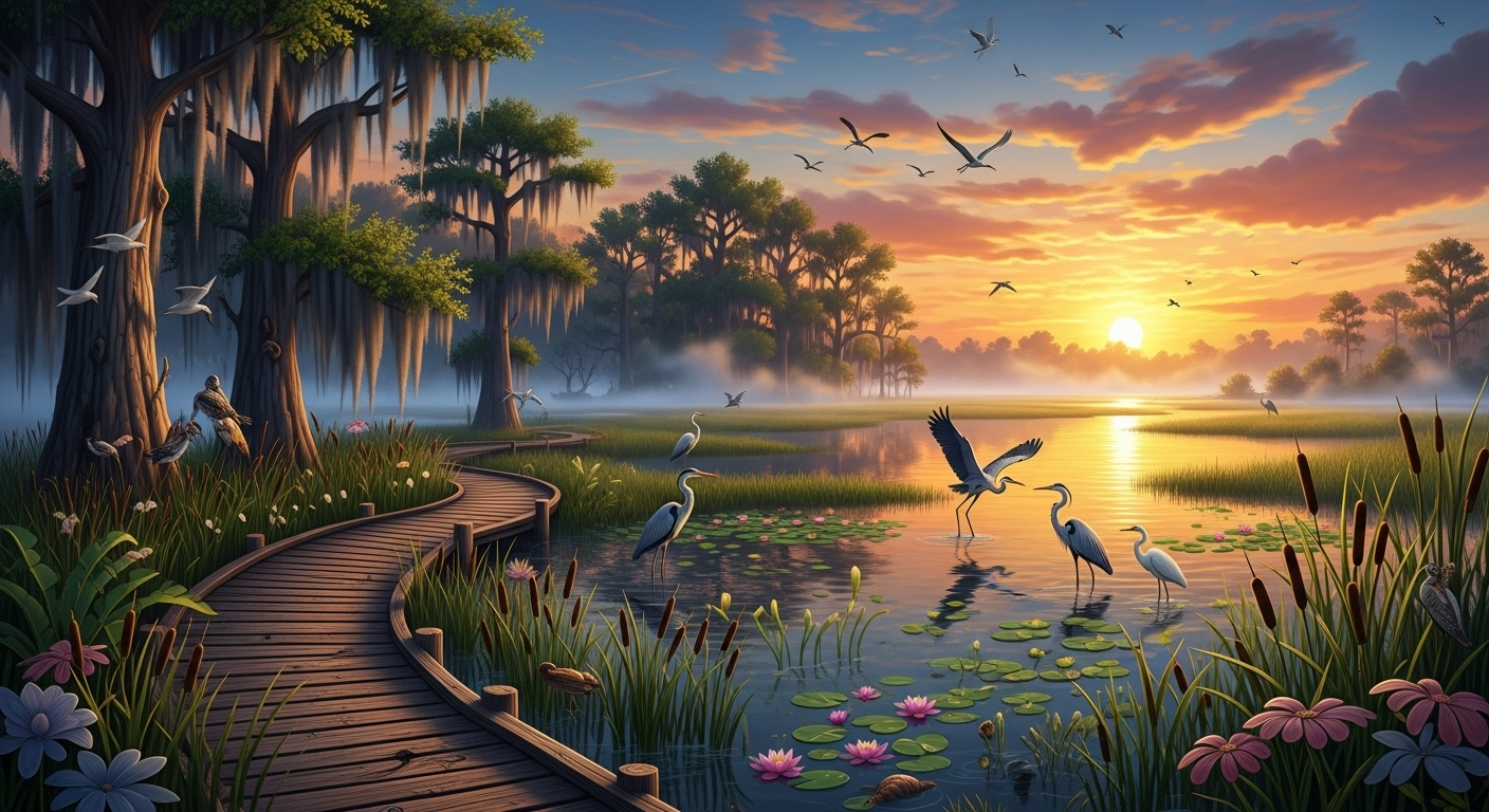 Exploring the Role of Wetlands as Natural Habitats