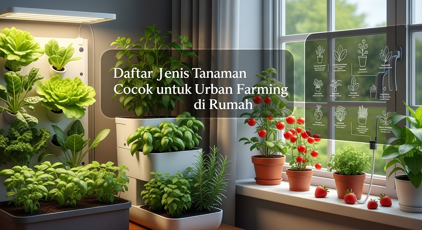 Daftar Jenis Tanaman Cocok untuk Urban Farming di Rumah