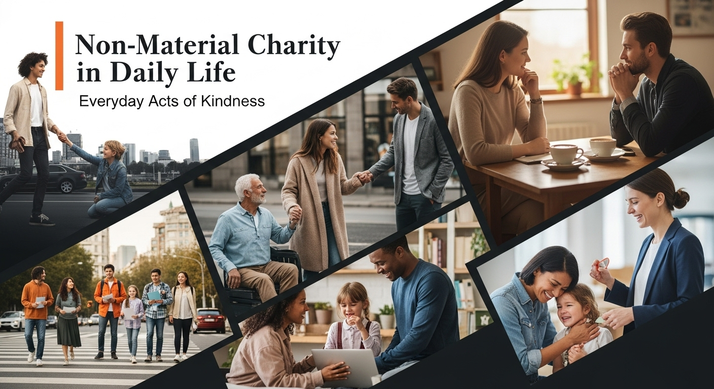 Contoh sedekah non materi dalam kehidupan sehari-hari