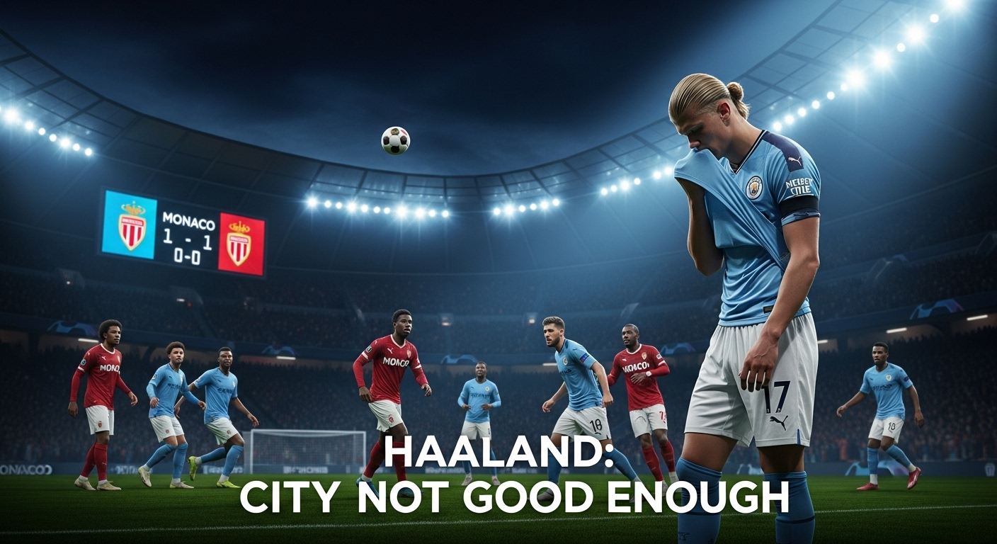 Monaco vs Man City: Haaland Akui City Tak Cukup Bagus