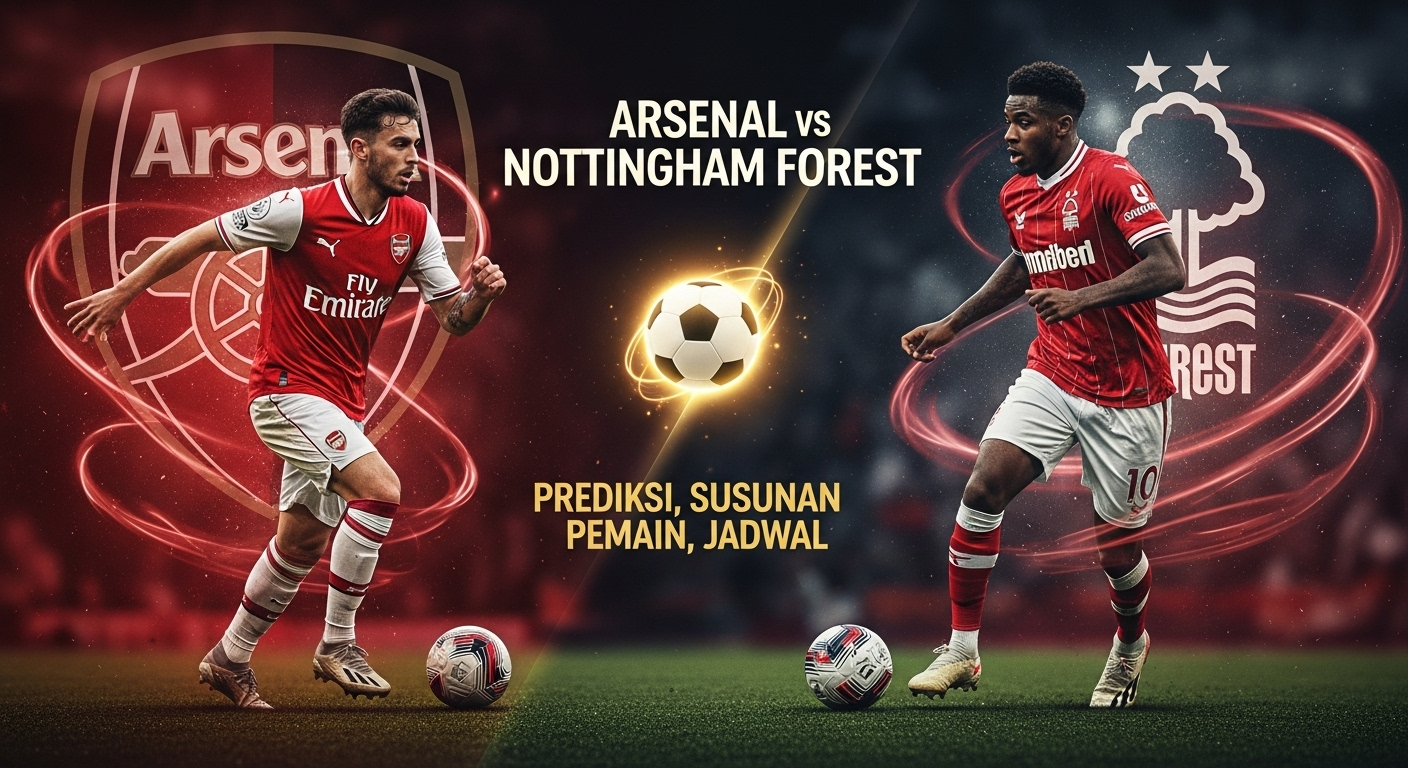 Arsenal vs Nottingham Forest: Prediksi, Susunan Pemain, Jadwal