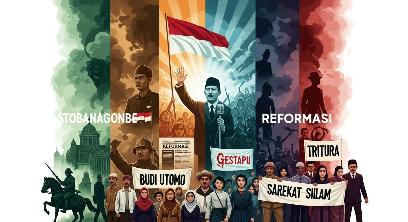 Sejarah Penting Gerakan Sosial Indonesia dari Masa ke Masa