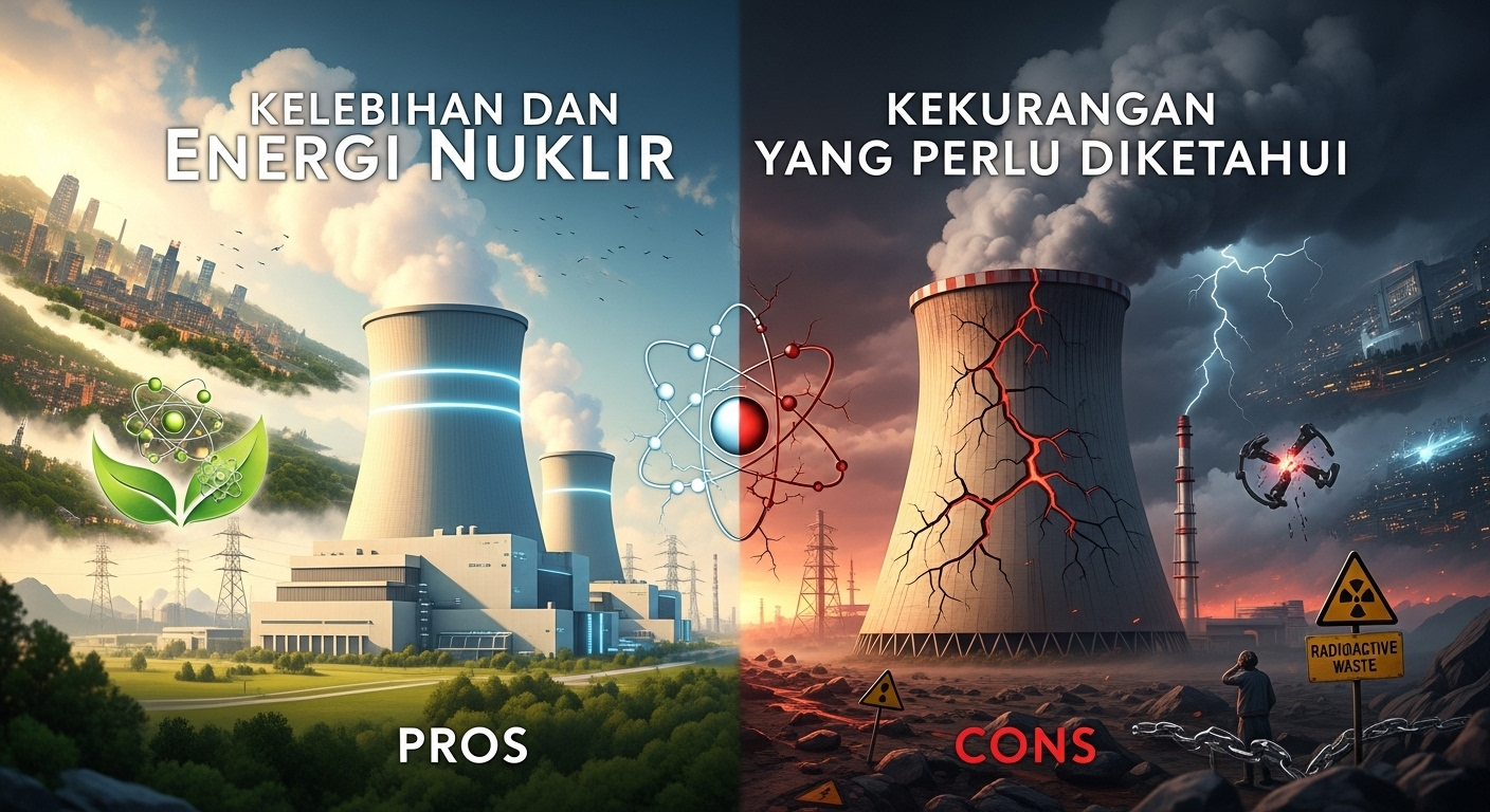 Kelebihan dan Kekurangan Energi Nuklir yang Perlu Diketahui