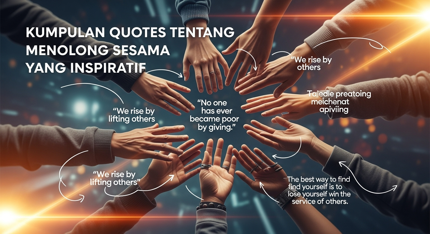 Kumpulan Quotes Tentang Menolong Sesama yang Inspiratif