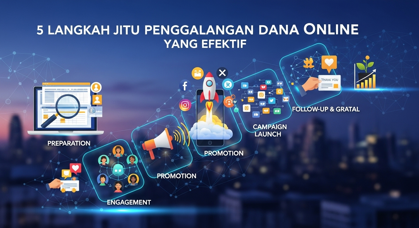 5 Langkah Jitu Penggalangan Dana Online yang Efektif