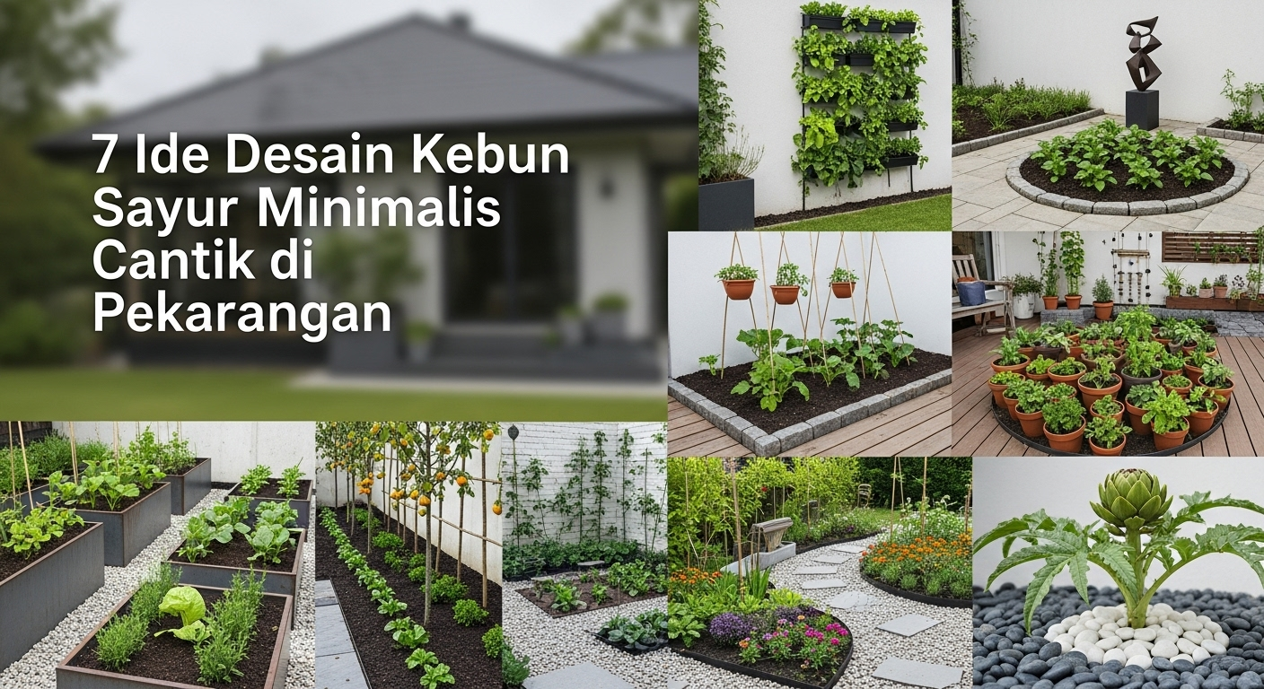 7 Ide Desain Kebun Sayur Minimalis Cantik di Pekarangan