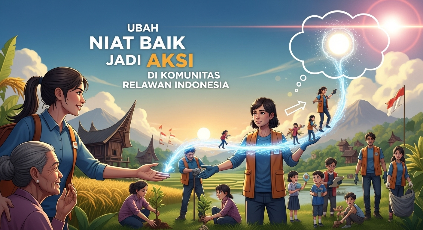 Ubah Niat Baik Jadi Aksi di Komunitas Relawan Indonesia