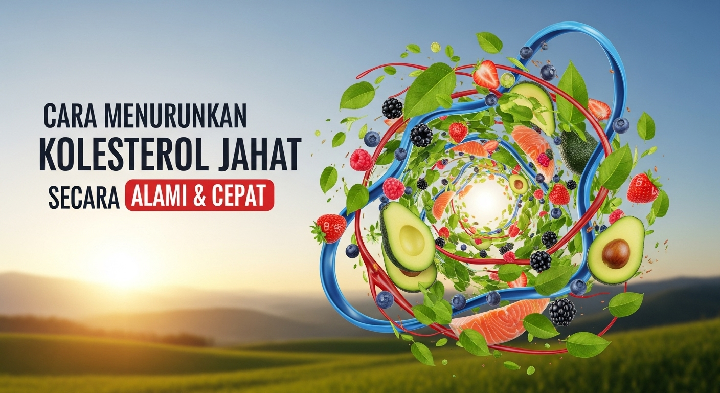 Cara Menurunkan Kolesterol Jahat Secara Alami & Cepat