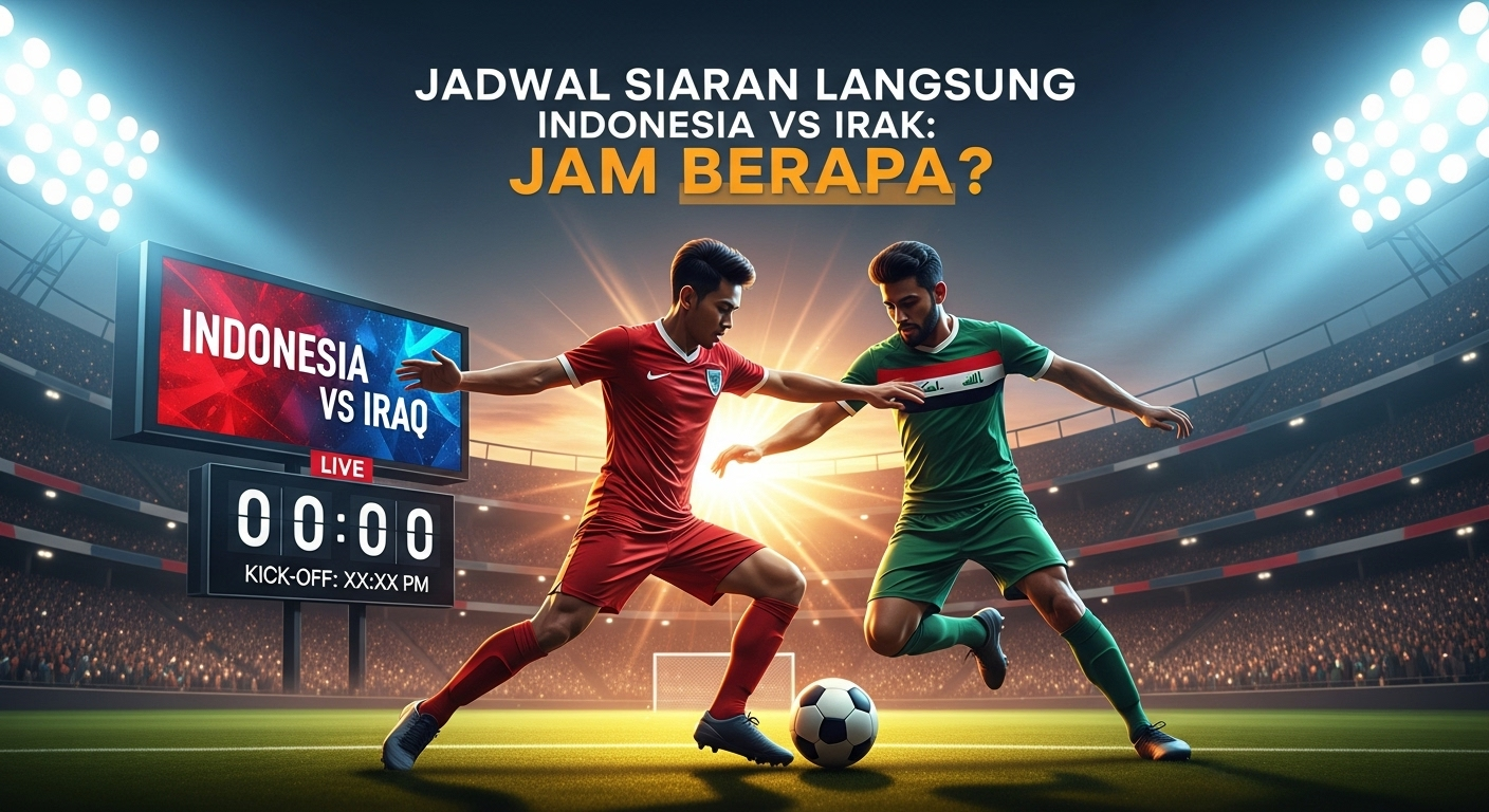 Jadwal Siaran Langsung Indonesia vs Irak: Jam Berapa?