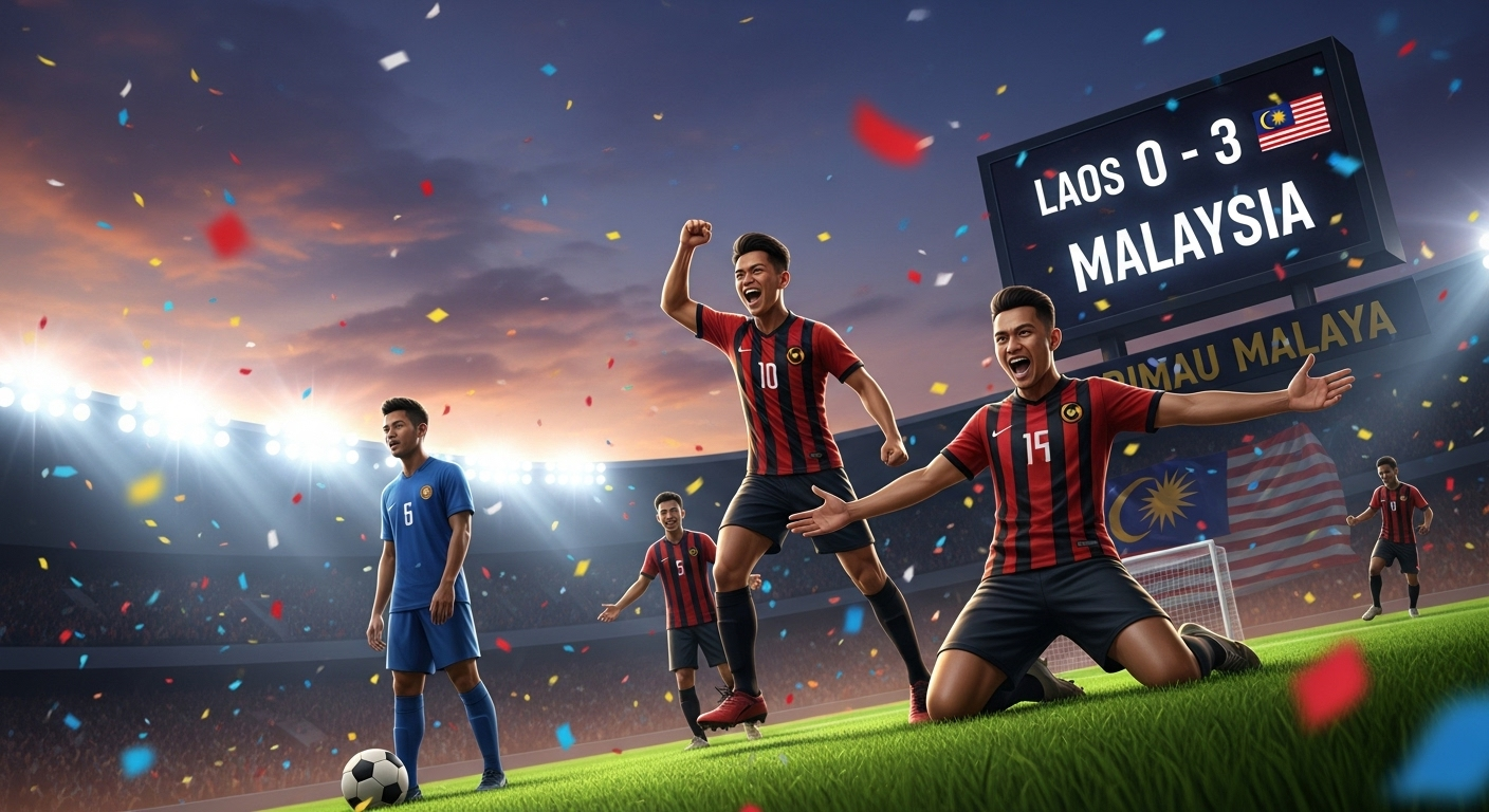 Hasil Laos vs Malaysia: Harimau Malaya Pesta Gol 3-0