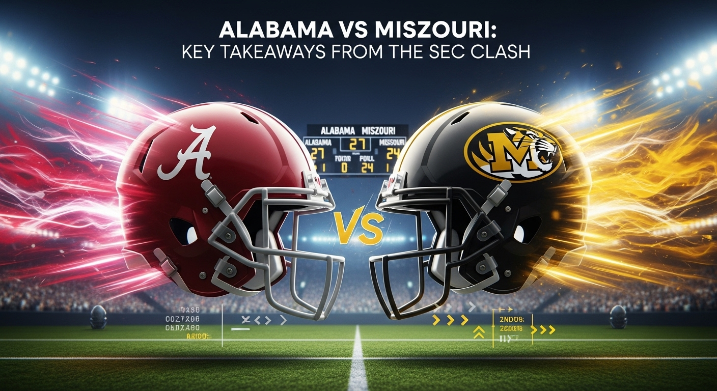 Alabama vs Missouri: Key Takeaways from the SEC Clash