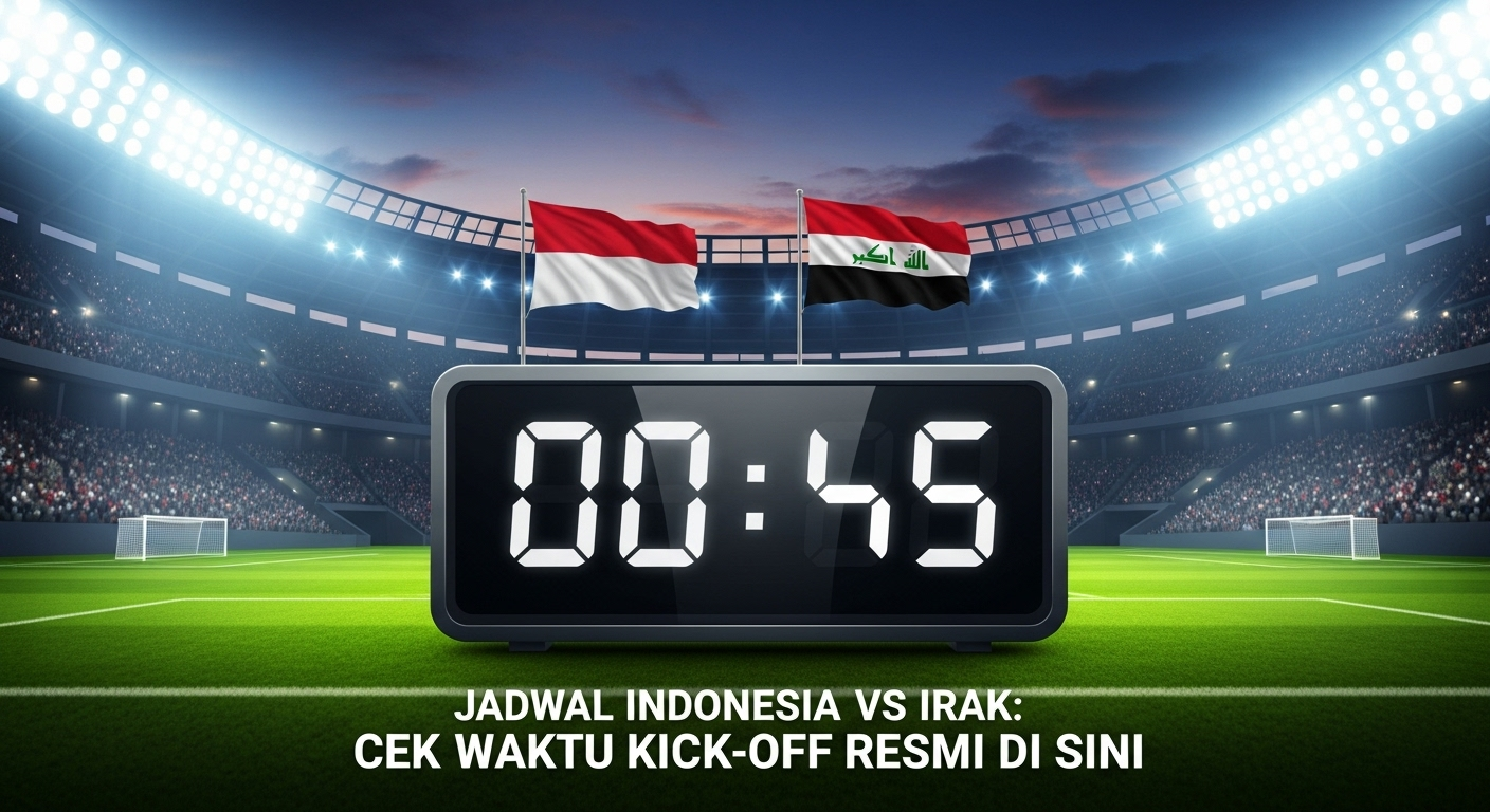 Jadwal Indonesia vs Irak: Cek Waktu Kick-Off Resmi di Sini