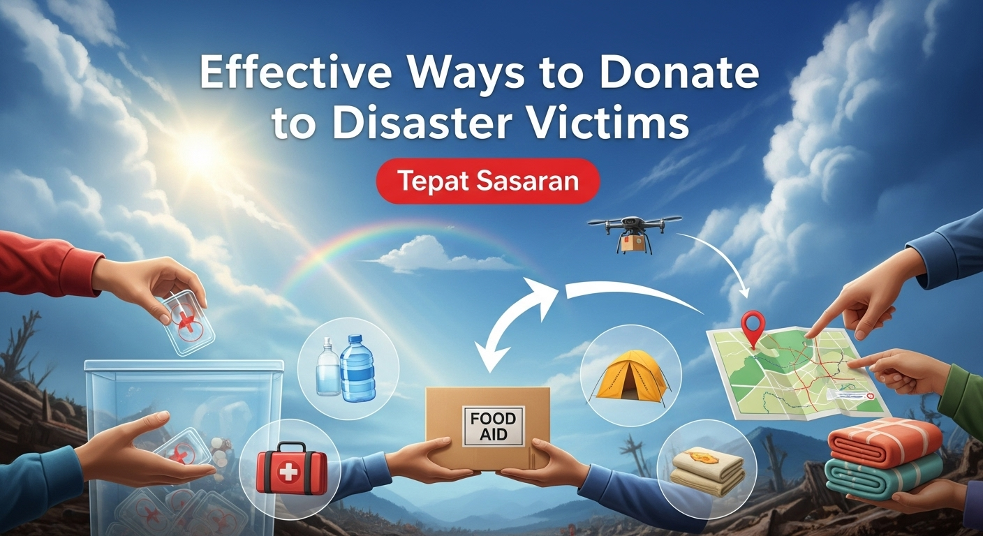 Cara Efektif Donasi Korban Bencana Alam Tepat Sasaran