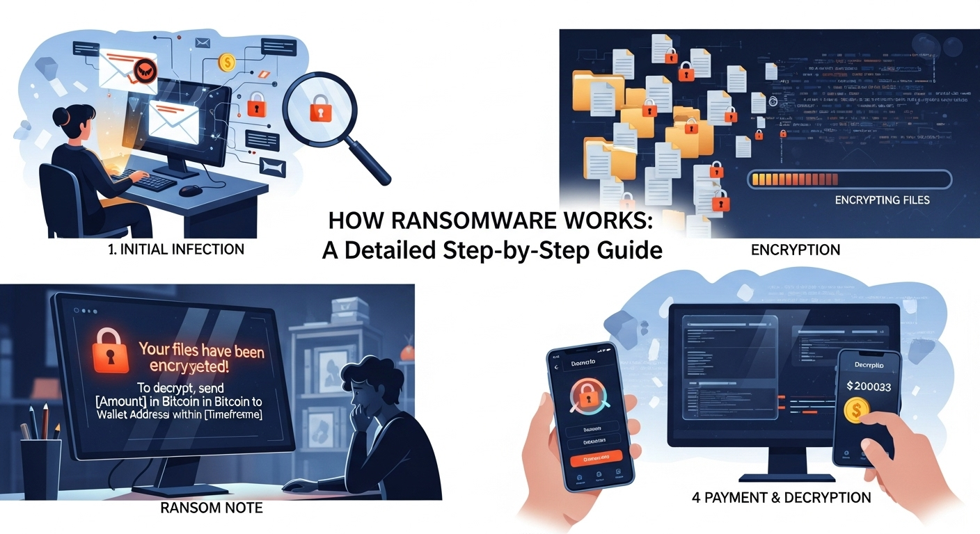 How Ransomware Works: A Detailed Step-by-Step Guide