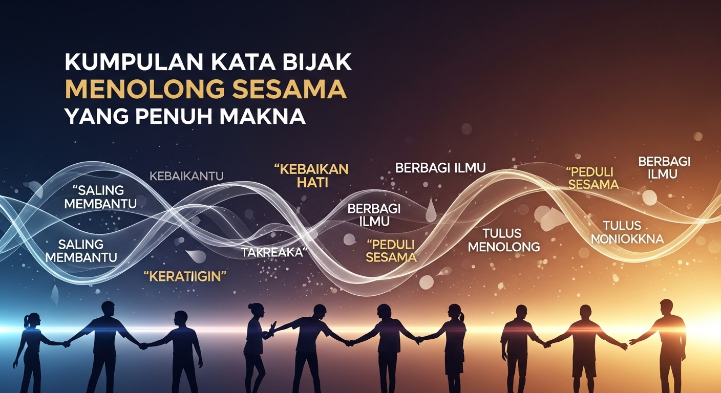 Kumpulan Kata Bijak Menolong Sesama yang Penuh Makna