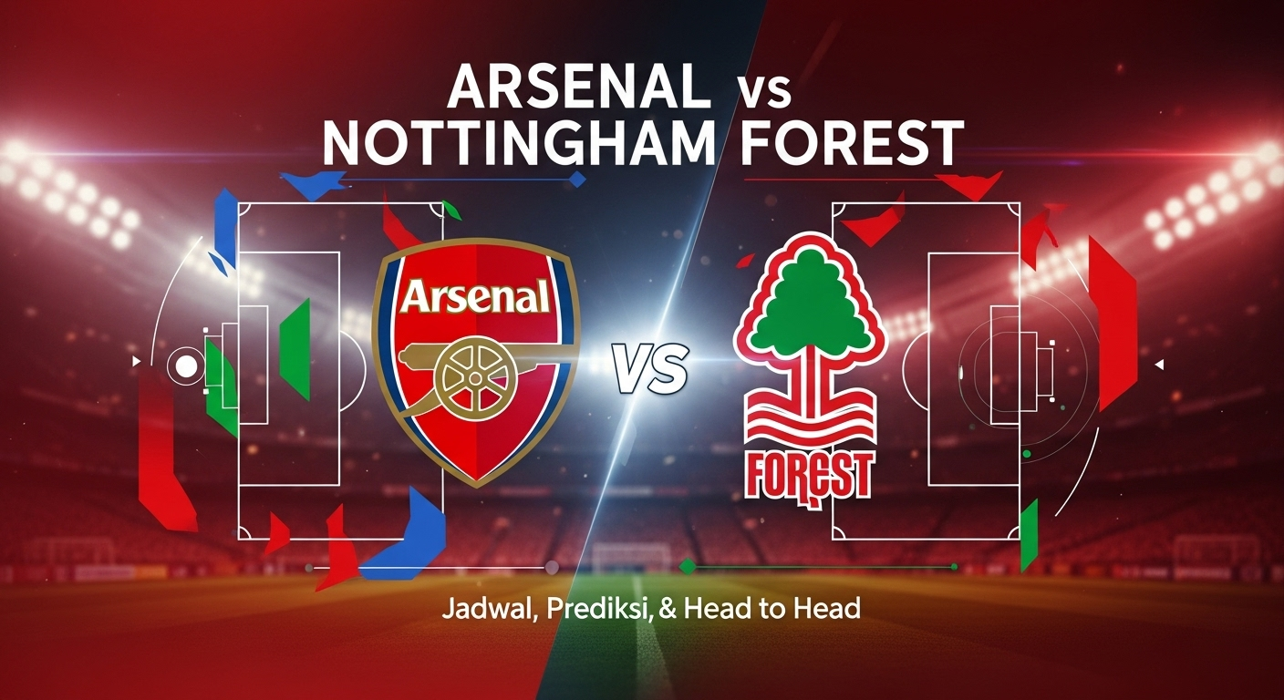 Arsenal vs Nottingham Forest: Jadwal, Prediksi, dan Head-to-Head