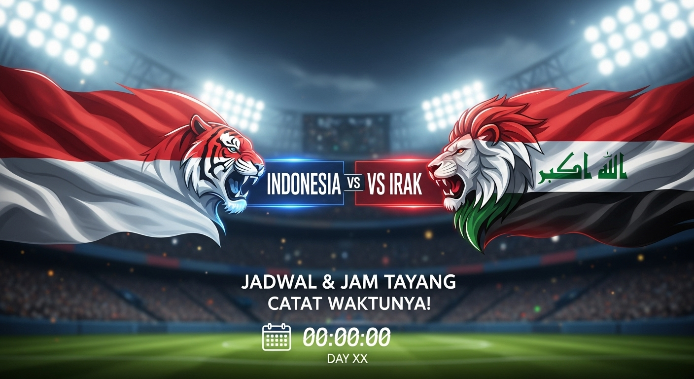 Jadwal & Jam Tayang Indonesia vs Irak, Catat Waktunya!