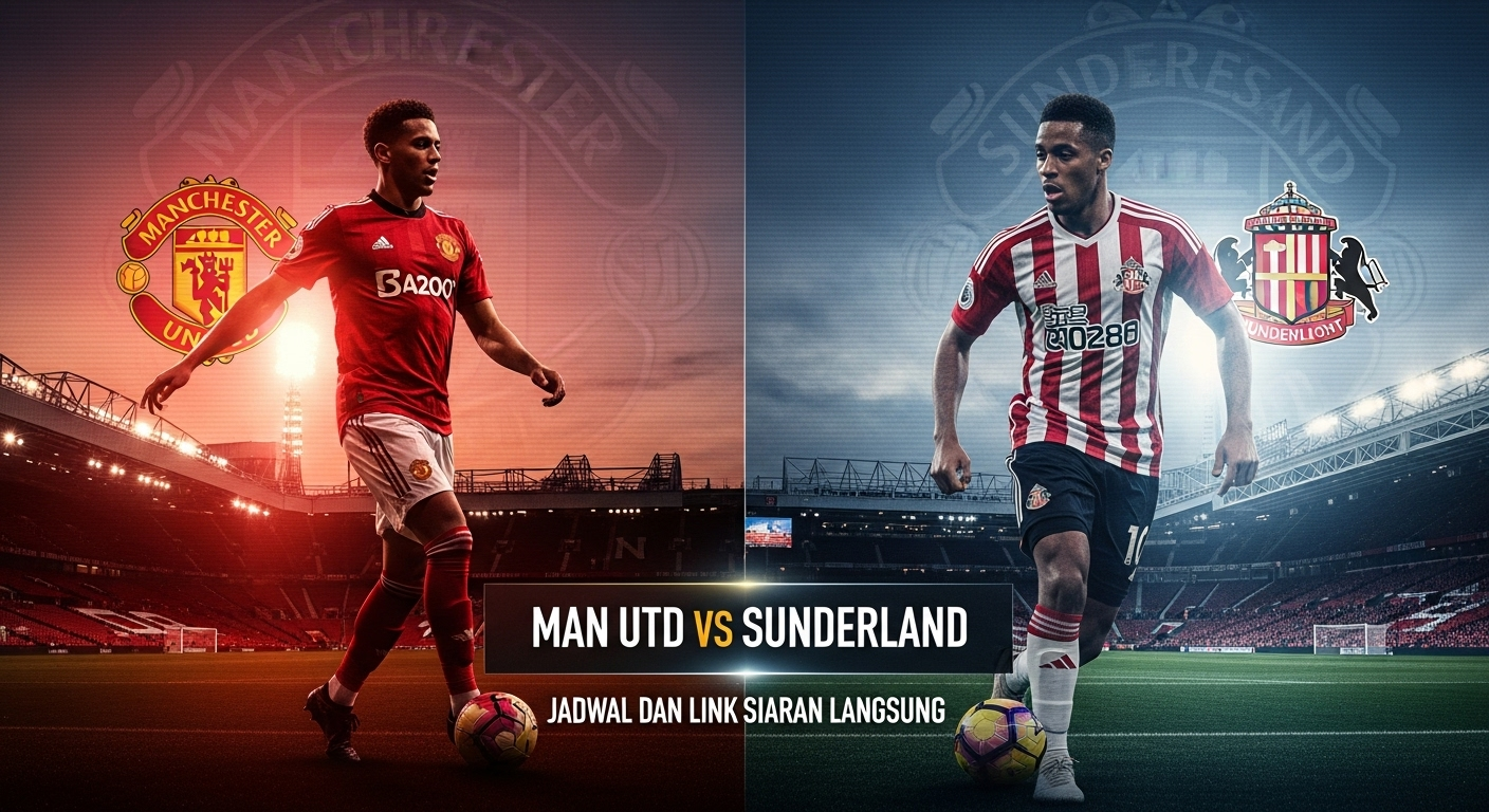 Man Utd vs Sunderland: Jadwal dan Link Siaran Langsung